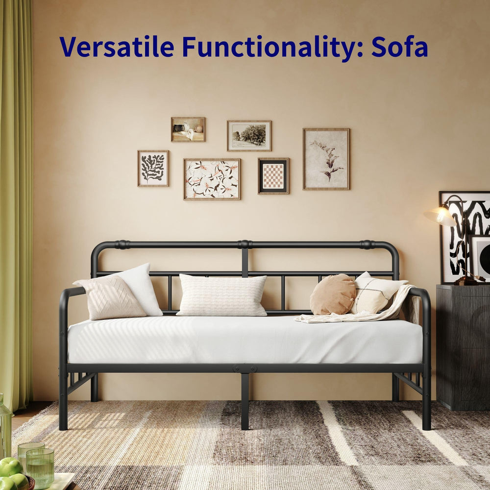 Twin Daybed Frame with Headboard