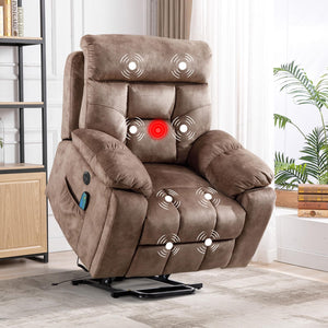 Large Power Lift Recliner Chair with Massage and Heat