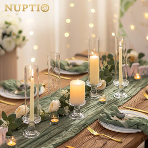 Glass Hurricane Candle Holders for Pillar & Taper Candles