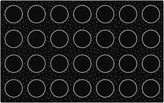 Black & White Dots Classroom Area Rug