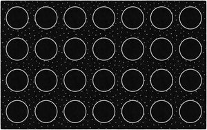 Black & White Dots Classroom Area Rug