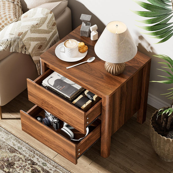 Living Room Table Set with Sliding Door Storage