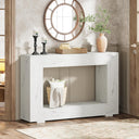 47-Inch Farmhouse Console Table with Storage
