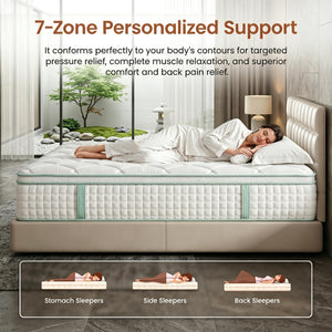 Queen 12-Inch Hybrid Mattress in a Box