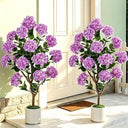 Artificial Crape Myrtle Tree Set of 2, 3.6ft with Pot