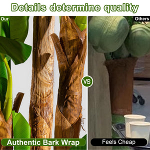 Large Artificial Banana Tree — Tall Faux Tropical Plant for Indoor & Outdoor Decor