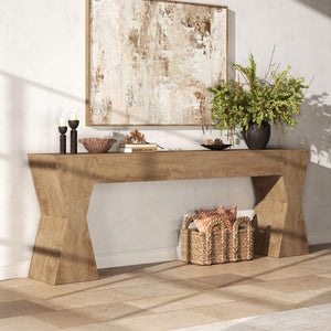 Extra Long Console Table with X-Frame Base