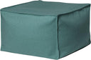 Faux Felt Square Pouf Ottoman with Polystyrene Fill