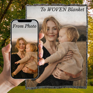 Woven Photo Blanket – Custom Picture Throw