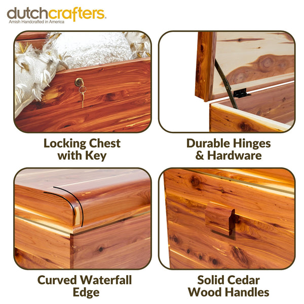 Cedar Hope Chest with Blanket Storage