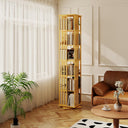 6-Tier 360° Rotating Bookshelf Tower