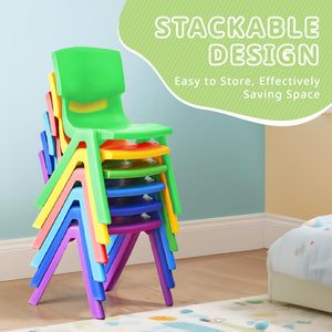 Stackable Kids Plastic Chairs Set for Classroom & Daycare