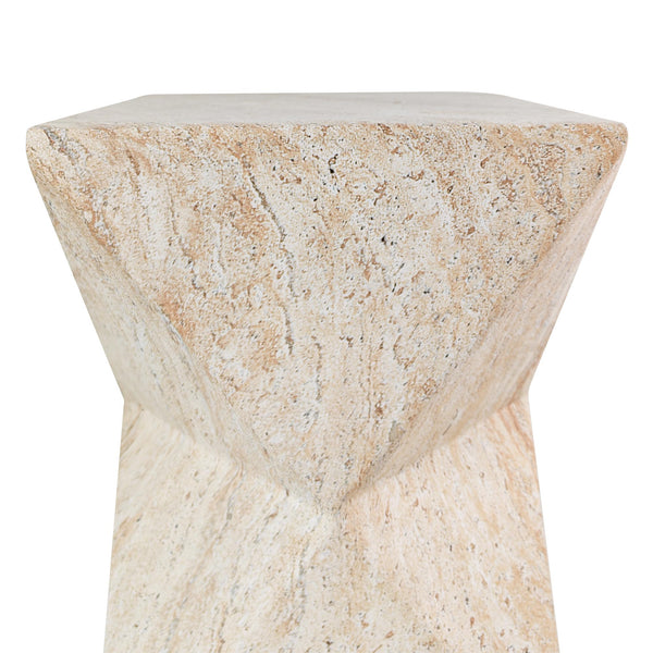 MGO Outdoor Side Table with Hourglass Design