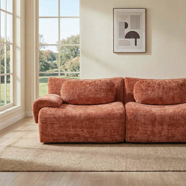 Modular Cloud Sofa Sectional – Chenille Boneless Couch, No Assembly