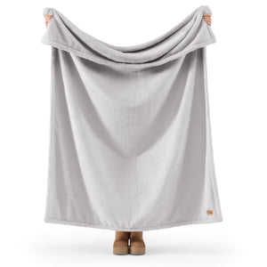 Faux Fur Throw Blanket 50x70 – Plush Cozy Hypoallergenic Throw