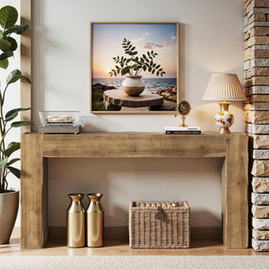 63-Inch Solid Wood Console Table