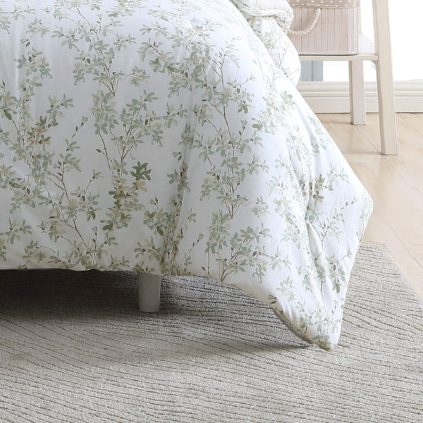 Queen Comforter Set – Cotton Reversible Bedding with Shams & Throw Pillows