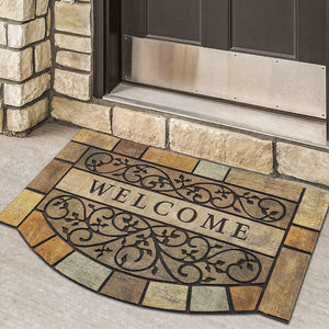 Heavy-Duty Rubber Outdoor Welcome Mat 24x36