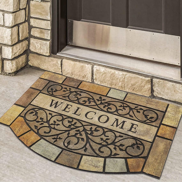 Heavy-Duty Rubber Outdoor Welcome Mat 24x36