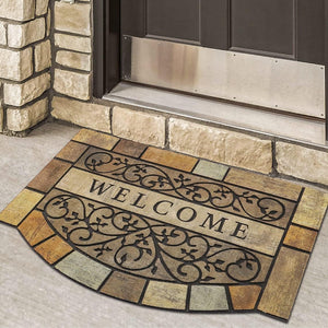 Heavy-Duty Rubber Outdoor Welcome Mat 24x36