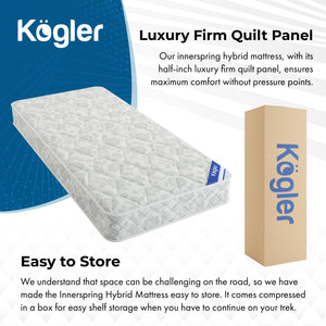 Innerspring Hybrid Semi-Truck Mattress 42x80 – 7" Pillow Top Foam & Coil Sleeper Cab Bed