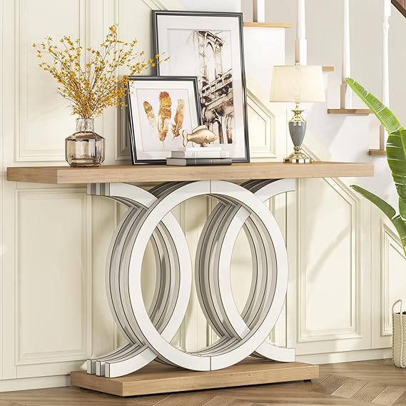 55" Geometric Console Table