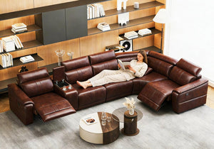 Power Reclining Sectional Sofa with Storage & USB Ports