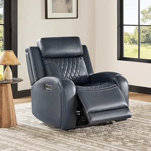 Power Recliner Chair with Adjustable Headrest & USB Ports
