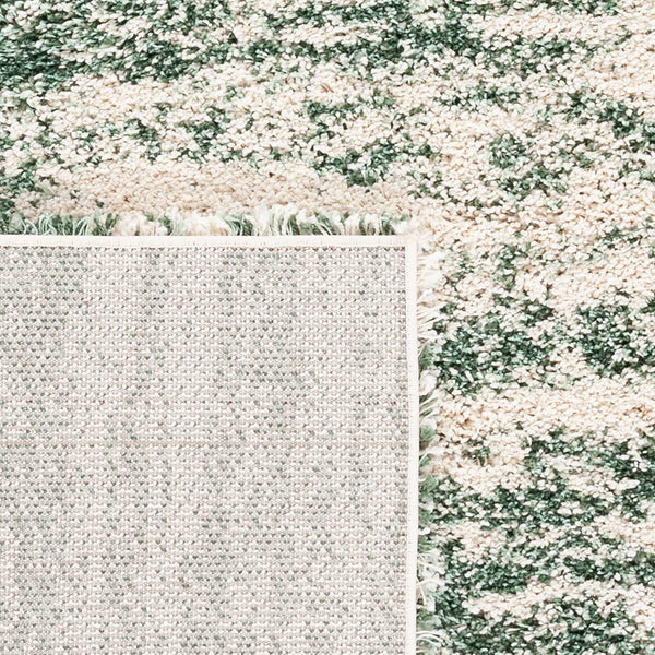 Ivory Shag Area Rug 4x6 – Plush Modern Non-Shedding Accent Rug
