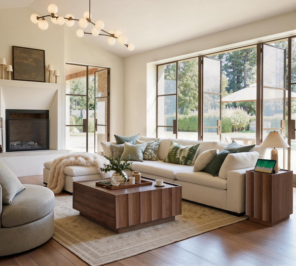 Square Coffee Table with Storage