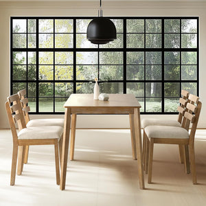 Farmhouse Dining Table Set with Bench