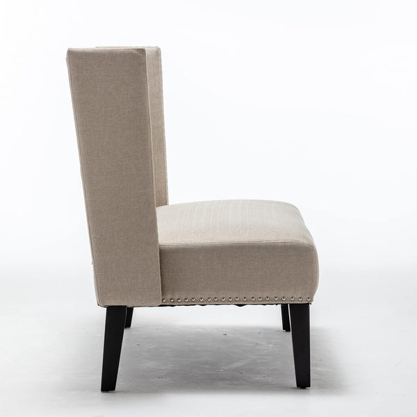 Upholstered Loveseat Bench with Back – Diamond Tufted Sofa Settee