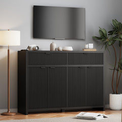 55" Fluted Buffet Cabinet with Storage & Sideboard