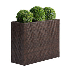 Tall Rectangular Outdoor Planter with Removable Liner