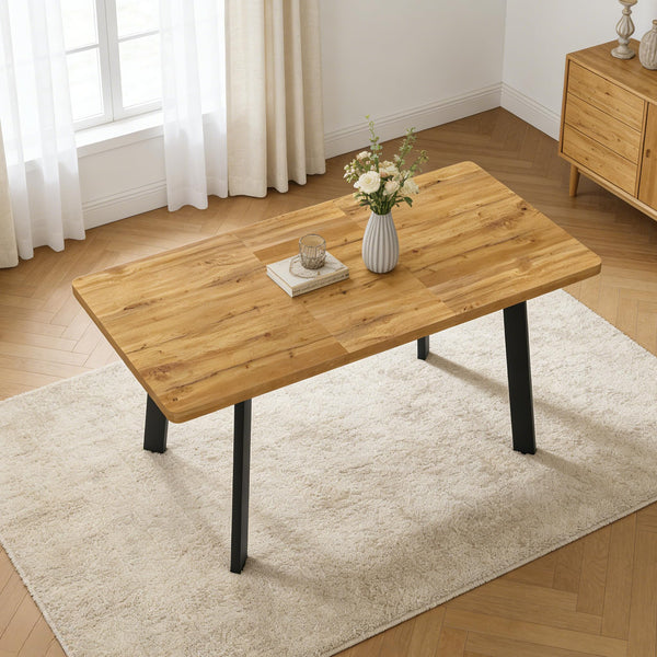 Extendable Dining Table with Removable Leaf – Seats 4 to 8