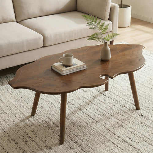 Leaf-Shape Coffee Table
