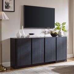 66-Inch Sideboard Buffet Cabinet with Adjustable Shelves