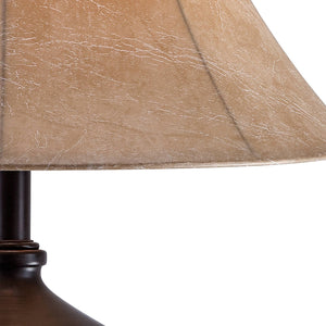 Rustic Urn Table Lamps Set of 2 with Nightlight