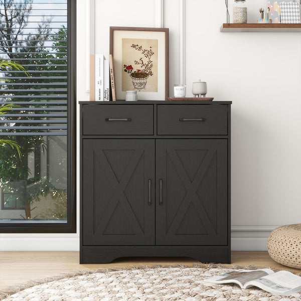 Sideboard Cabinet with 2 Drawers & 2 Doors