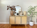 Rattan Sideboard Buffet Cabinet with Doors and Drawers