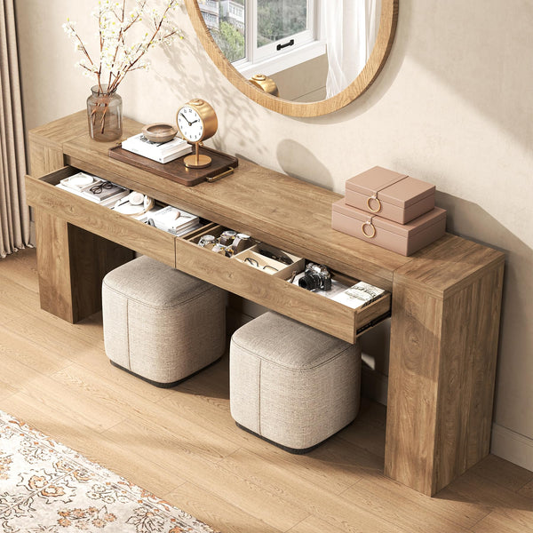 Extra Long Console Table with 2 Drawers