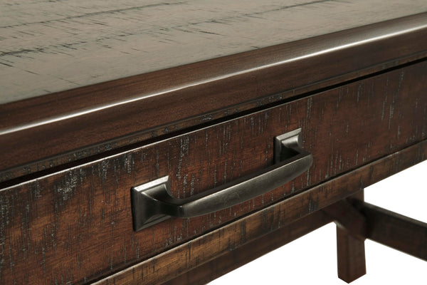 Rustic Industrial Home Office Desk with Drawers