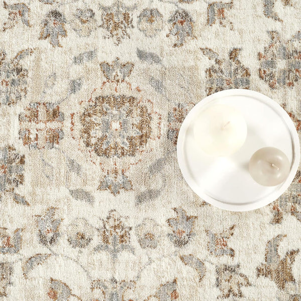 Oriental & Vintage Beige Area Rug