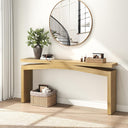 63-Inch Wooden Console Table for Entryway & Living Room