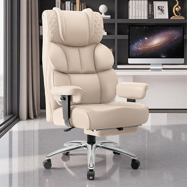 Big & Tall Ergonomic Executive Office Chair with Footrest