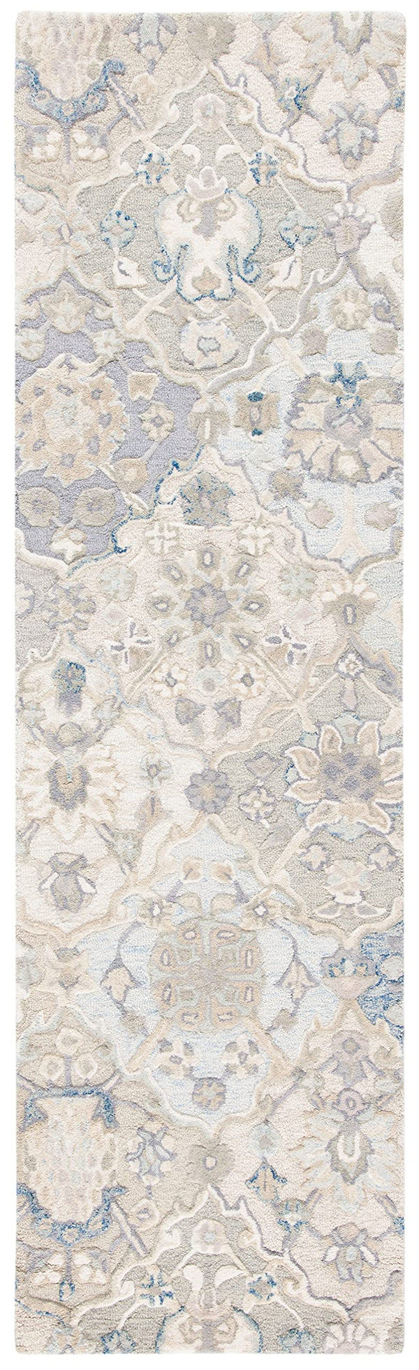 Hand-Tufted Wool Runner Rug 2'3" x 8' – Striped Contemporary Area Rug