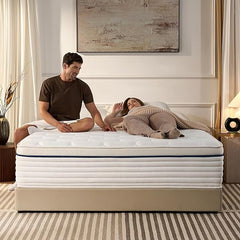 Hybrid Mattress 12 Inch Medium Plush with Gel Memory Foam & Pocket Coils