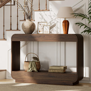 43" Waterfall Console Table for Entryway & Living Room