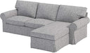 Loveseat with Chaise Slipcover – Cotton Replacement Cover
