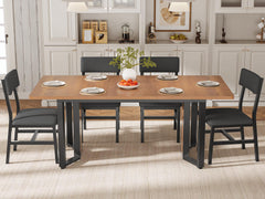 Extendable Dining Table Set for 4-6